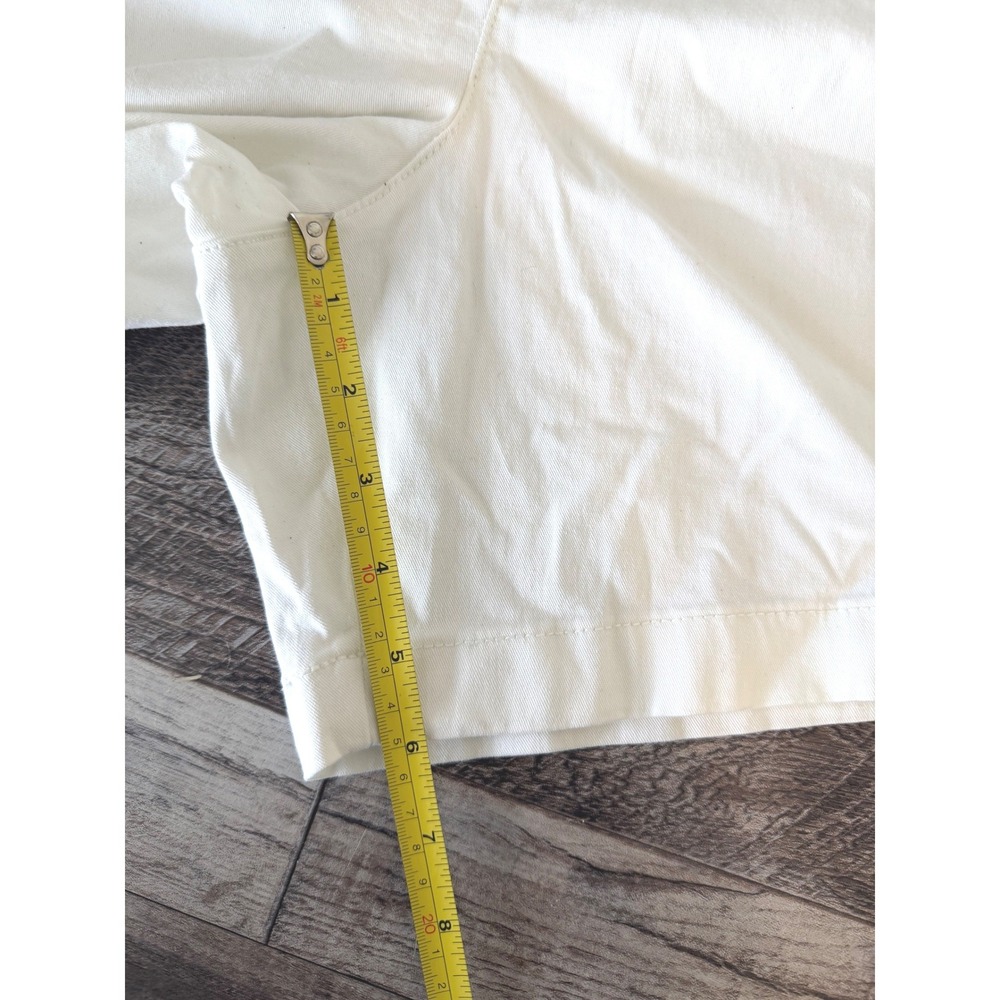 Anne Klein Chino Shorts Size 12 White Casual Summer Preppy Classic Minimalist - Picture 5 of 7